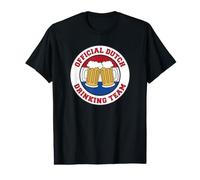 Official Dutch Drinking Team Flag of The Netherlands Beer Value Graphic T-Shirt