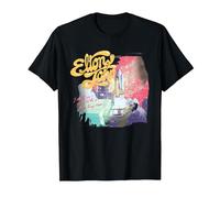 Official Elton John Colorful Long Time Black T-Shirt, Men, Black, 3X-Large