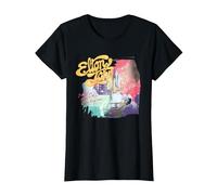 Official Elton John Colorful Long Time Black T-Shirt, Women, Black, Medium