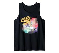 Official Elton John Colorful Long Time Black Tank Top