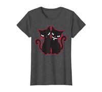 Official Emily The Strange Double Trouble T-Shirt T-Shirt, Women, Dark Heather Grey, Medium