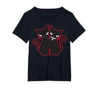 Official Emily The Strange Double Trouble T-Shirt T-Shirt, Women's Plus, Black, 4X