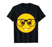 Official Emoji Nerd Glasses Yellow Smile Face T-Shirt