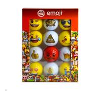 Official Emoji Novelty Fun Golf Balls (Pack of 12), Red