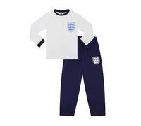 Official England Football Team Boys Long Cotton Pyjama Set (13-14 Years) White