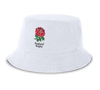 Official England RFU Rugby Unisex Bucket Hat - England Rugby Hat, Classic Fan Bucket Hat, Whit Sun Hat