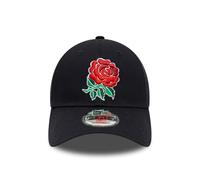 Official England Rugby Baseball Cap - Navy Blue Adjustable England Hat - Unisex Rose Rugby Hat