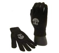 Official EVERTON black crest gloves