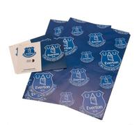 Everton Football Club Gift Wrapping Paper 2 Sheets 2 Tags
