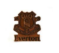 Official EVERTON FC large antique style badge copper finish effect very rare badge