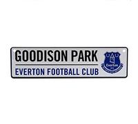 Official Everton FC Metal Window Sign (26 x 7cm)