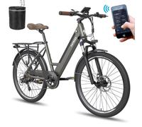 [ Official F26 PRO E Bike with APP Electric Bicycle for Adults 26 inch, Men's Electric City Bicycle, Electric Bikes Mountain 250W Motor with Removable 36V 14.5Ah Battery, Ladies Electric Bikes