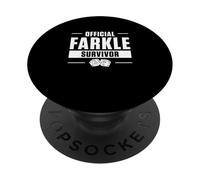 Official Farkle Survivor Funny Farkle Games Farkle Players PopSockets Adhesive PopGrip