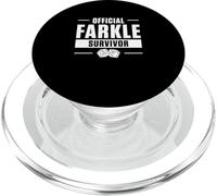 Official Farkle Survivor Funny Farkle Games Farkle Players PopSockets PopGrip for MagSafe