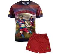 Official FC Barcelona Collection Boys' Shorts + Shirt Set - Lionel Messi Blue Size: 4 Years