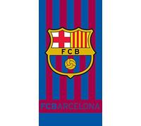 Official FC BARCELONA Home Style Stripe Towel 140cm x 70cm