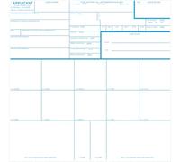 Official FD-258 Applicant Fingerprint Cards | Pack of 50 | For FBI Background Checks, Employment, and Immigration | New 2025 version 10/31/2023