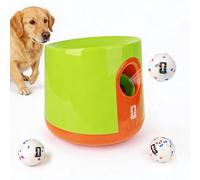 Official FIFA Edition Automatic Dog Ball Launcher with 3PCS Rubber Fetch Soccer Balls, Ball Thrower Machine Interactive Dog Toy for Mental & Physical Exercise, Launches Up to 64ft