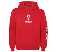 Official FIFA World Cup 2022 Girls Hoodie, Women's, Portugal, Team Colours, Small Red