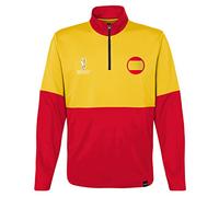 Official Fifa World Cup 2022 Quarter Zip Pull Over, Mens, Spain, X-Large Yellow/Red