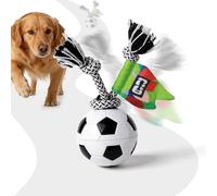 Official FIFA World Cup 2026 Edition-Turbo Spin Soccer Interactive Dog Ball, Automatic Moving and Rolling Dog Ball for Boredom with Durable Rope, Motion Activated Toy for Puppy Small Medium Large Dogs