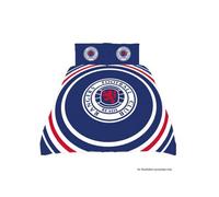 Official Football Crest Reversible Double Duvet And Pillow Case Set Rangers FC Red One Size