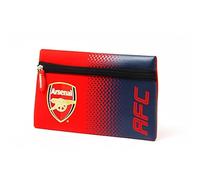 Official Football Merchandise Flat Neoprene Zip Pencil Case Official Club Colours , Arsenal FC