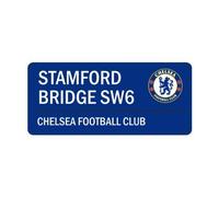 Official Football Merchandise Metallic Sign Street Sign Design for Football Stadium, Chelsea, 40cm x 18cm
