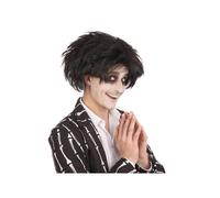 Bristol Novelty BW732 80's Spikey Rock Star Wig, Mens, Black, One Size