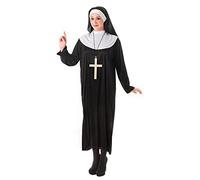 Women's Black & White Nun Costume Set (Size: 16-18) - Perfect for Halloween, Costume Parties, Themed Events, Dress-Up, & More Halloween Halloween