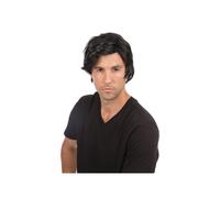 Bristol Novelty Ltd Wig Mans Black Side Parting – Realistic Design for Cosplay & Makeovers – 1 Pc.