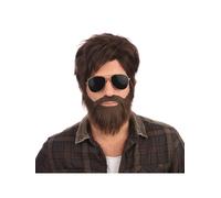 Official Forum Brown Vegas Vacation Wig And Beard Set