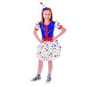 Official Forum CC118 Medium Childs Girls Clown Dress & Headband