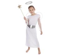 GIRLS ANGEL NATIVITY FANCY DRESS COSTUME