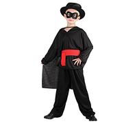 Rubies Boys Black Bandit Costume Set (Medium Size) - Perfect for Fairytale & Stories, Film & TV, World Book Day, Cosplays, Festivals, Halloween, & More Halloween Halloween