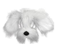 Official Forum EM358 White Shaggy Dog With Sound Mask Eye Masks
