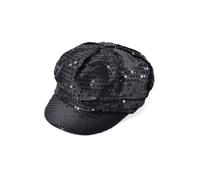 Official Forum Ladies Black 70'S Style Sequin Cap
