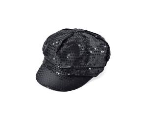 Official Forum Ladies Black 70'S Style Sequin Cap