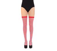Official Forum Ladies Red & White Striped Stockings