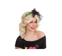 Official Forum Ladies Yellow 80's Neon Lace Headband