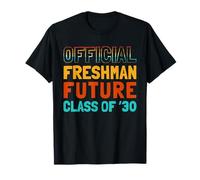 Official Freshman Future Class of 30 Retro First Day Grade 9 T-Shirt