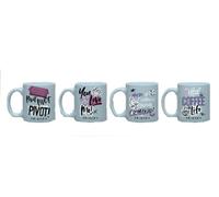 OFFICIAL FRIENDS TV SERIES SET OF 4 ESPRESSO MINI COFFEE MUGS CUPS IN GIFT BOX