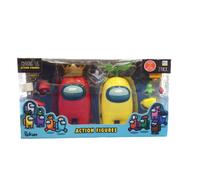 Official & Fully Licensed Among Us 17.5cm Tall Action Figures 2-Pack Red & Yellow