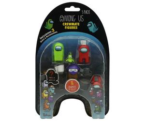 Official & Fully Licensed Among us Crewmate Action Figures 5 Pack Collectible v1