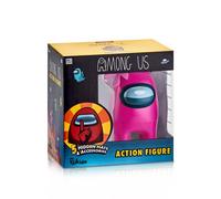 Official & Fully Licensed Among Us Pink Action Figure 17cm 1-Pack Window Box