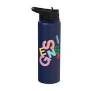 Official Genesis Colored Logo 3D Stainless Steel Insulated Water Bottle