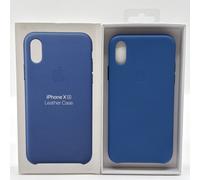 OFFICIAL GENUINE APPLE IPHONE X / XS LEATHER CASE CORNFLOWER BLUE ORIGINAL