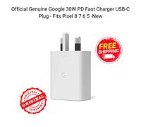 Official Genuine Google 30W PD Fast Charger USB-C Plug - Fits Pixel 8 7 6 5 -New
