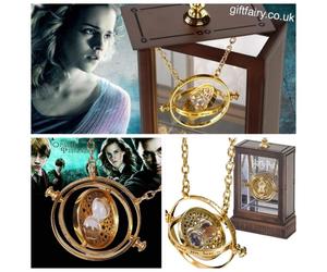 Official Genuine Harry Potter 24K plated Hermione Time Turner Necklace- Noble
