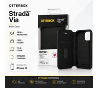 Official Genuine Otterbox (iPhone 13) Strada Via Case, Folio Wallet Book Cover